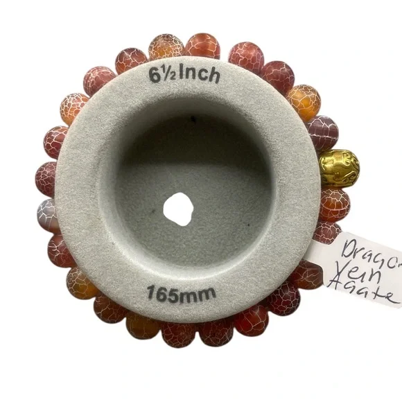 Dragon Vein Agate Gemstone Bracelet - Picture 4 of 7